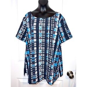 Van Heusen blue short sleeve top